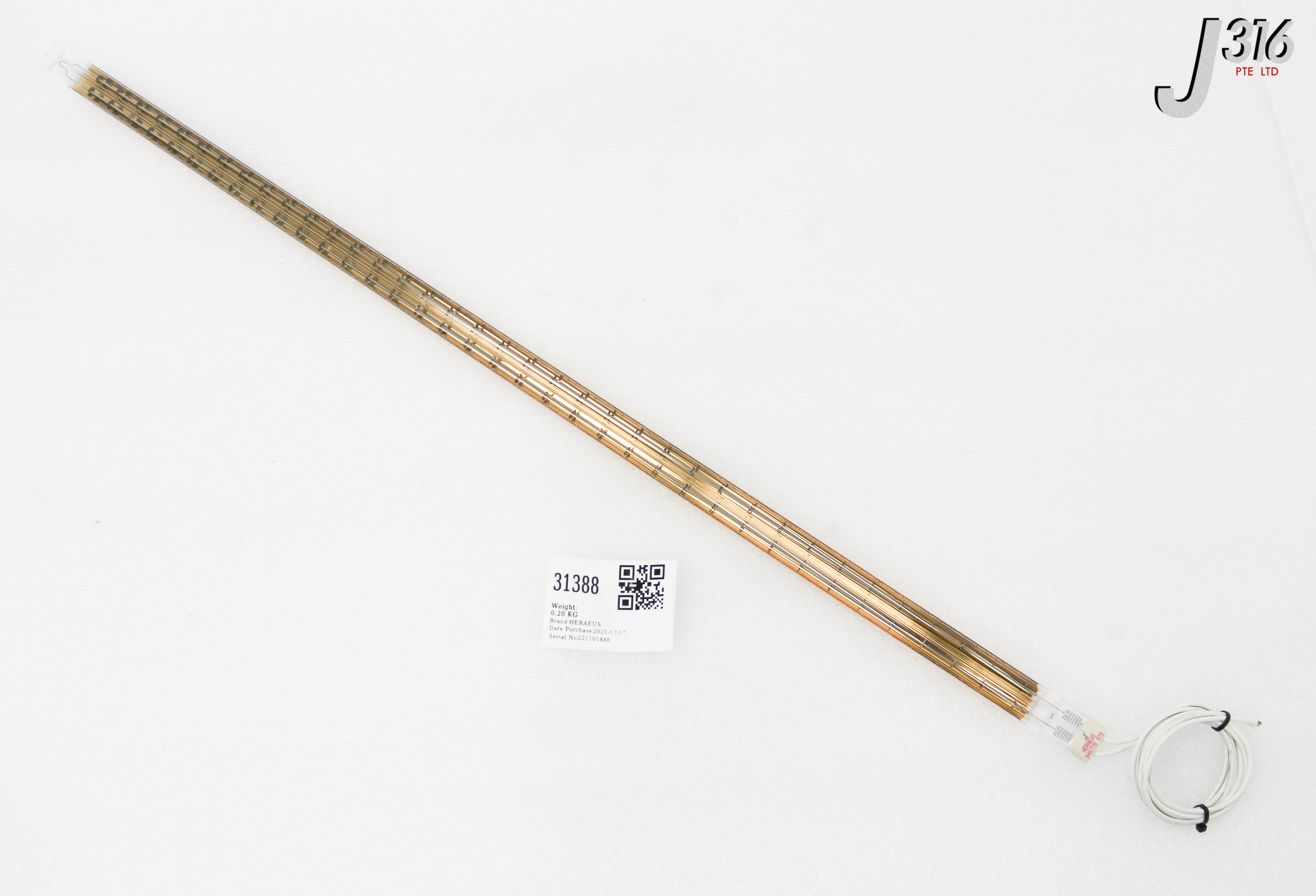 31388 HERAEUS TWIN TUBE INFRARED EMITTER, 1400W, 230V, 83CM (NEW